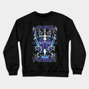 Anti-Social Butterfly (purple) Crewneck Sweatshirt